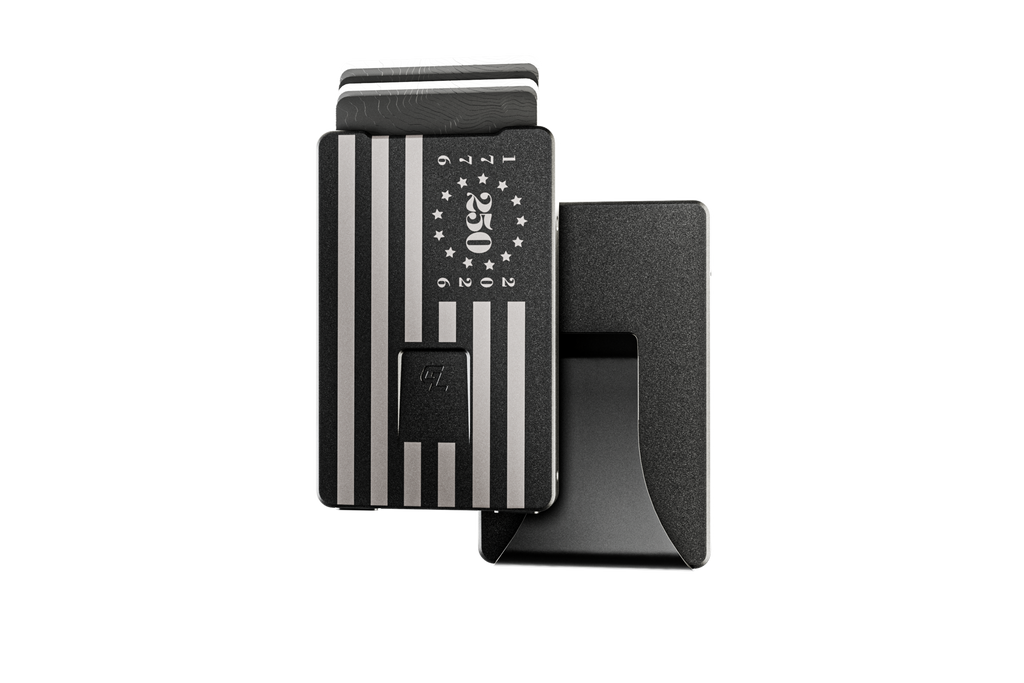 Groove Wallet® - Midnight Black 250th Flag