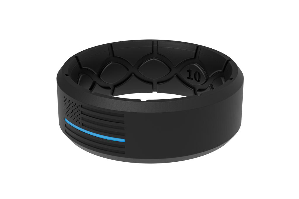 Edge Hero - Protector Black/Blue Line Ring