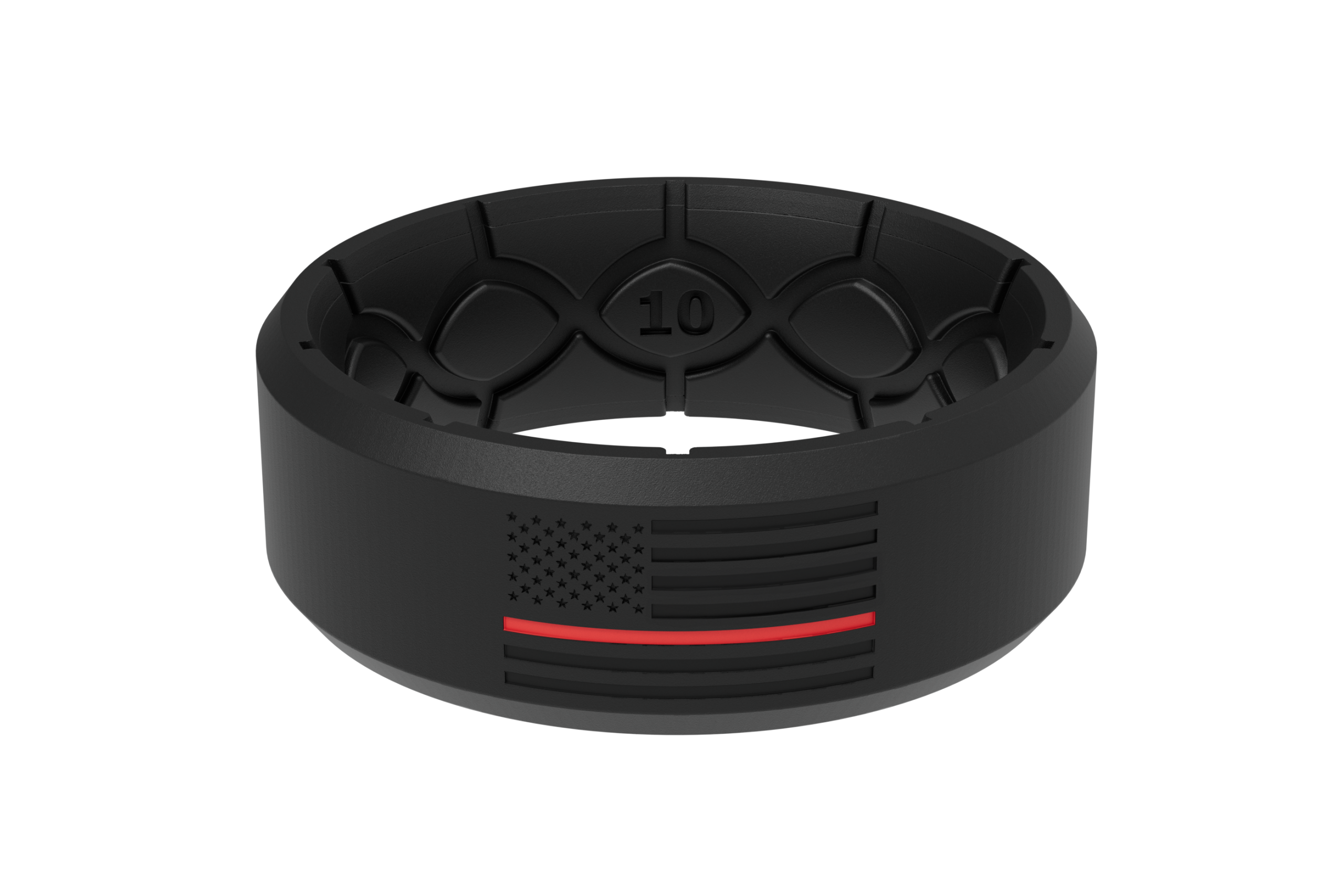 Edge Hero - Protector Black/Red Line Ring