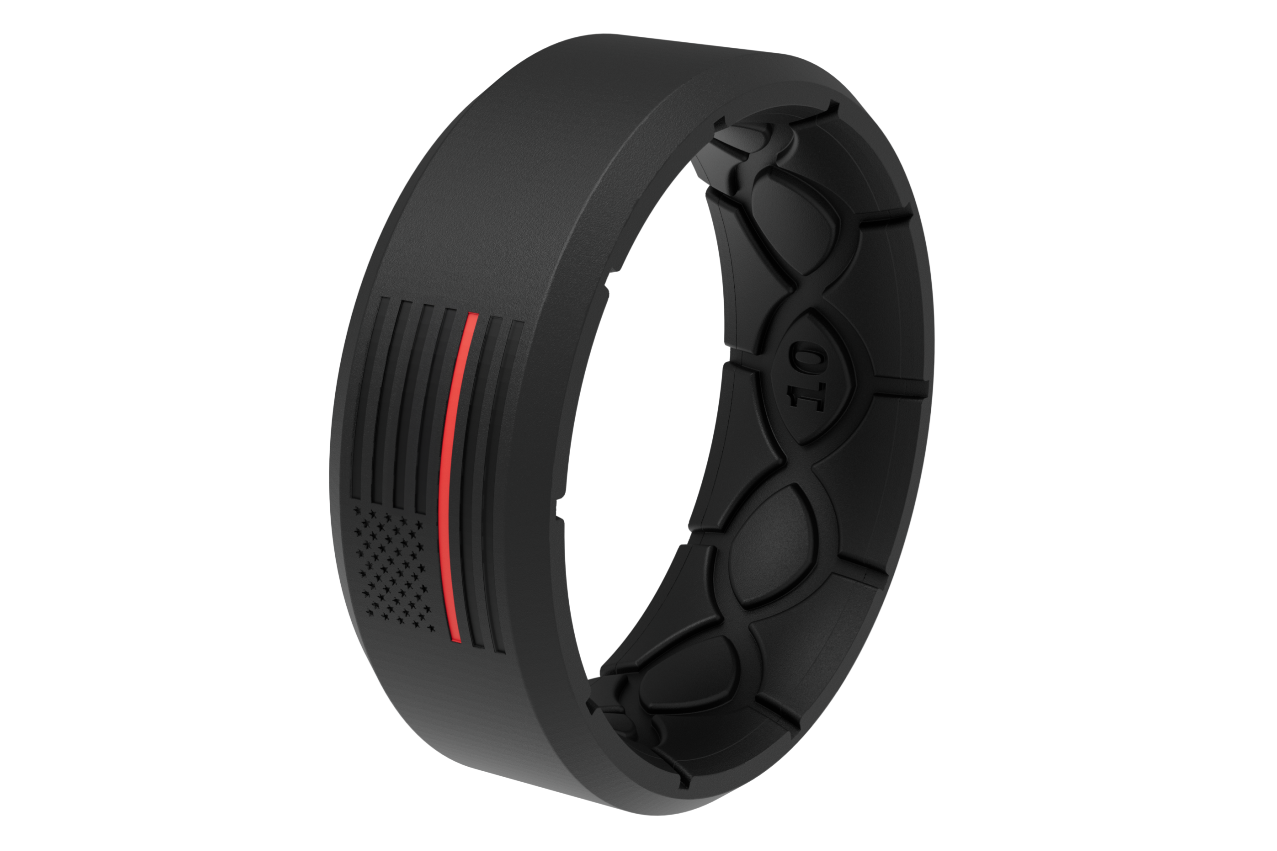 Edge Hero - Protector Black/Red Line Ring