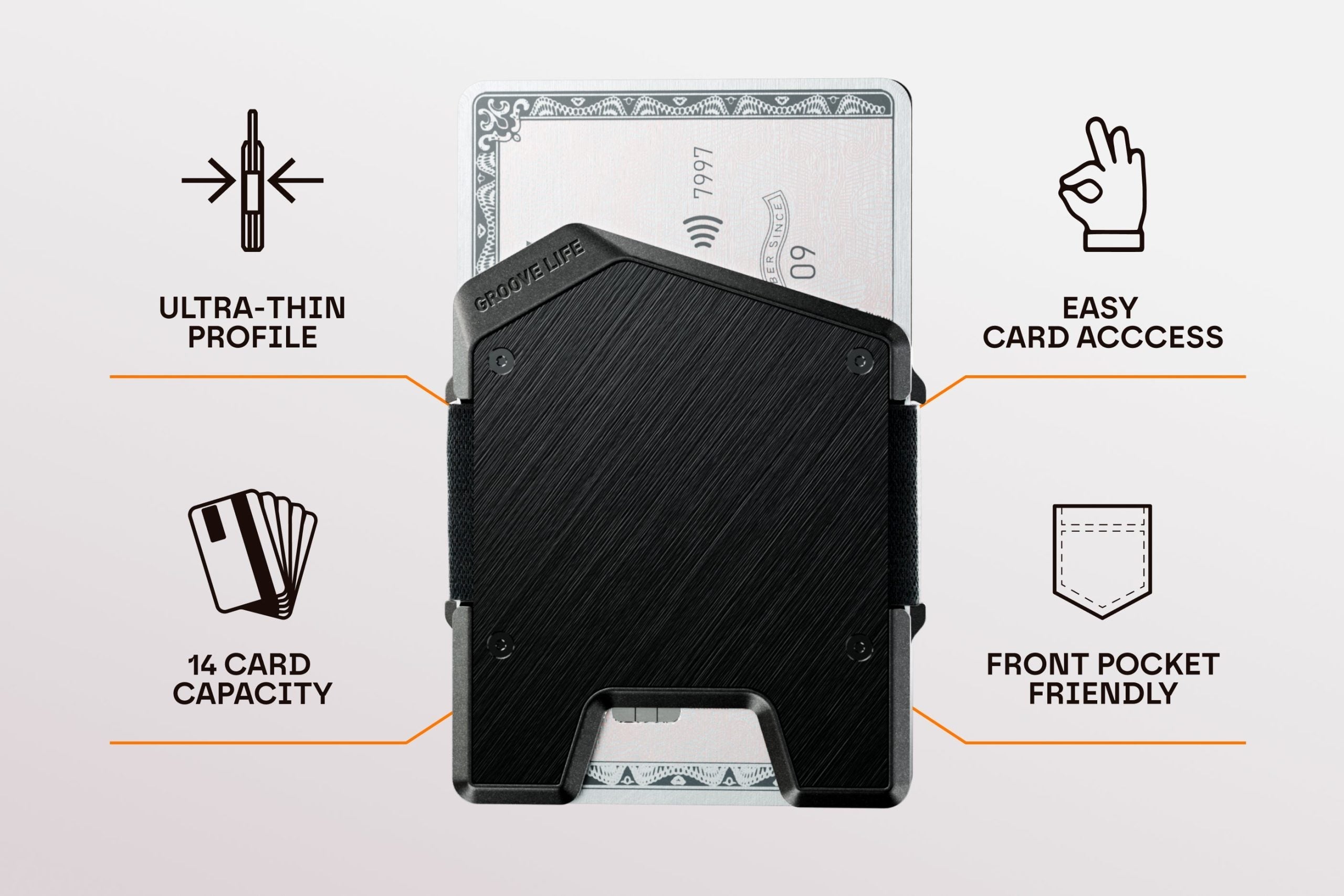 Groove Wallet® Stealth - Carbon Fiber